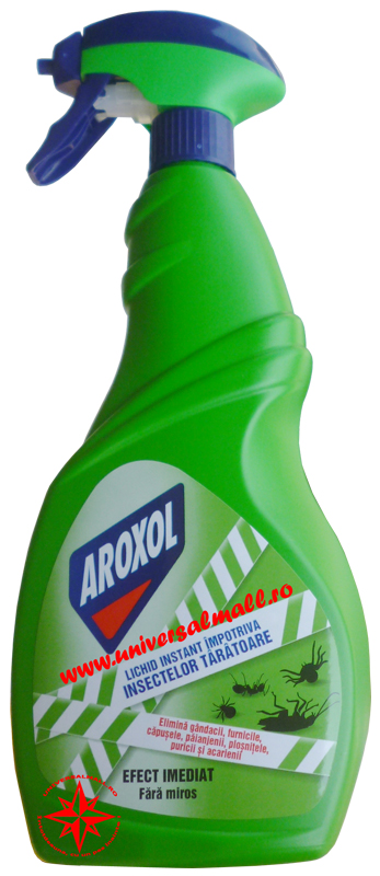 Aroxol-lichid-instant-împotriva insectelor târâtoare-flacon cu pulverizator-750 ml